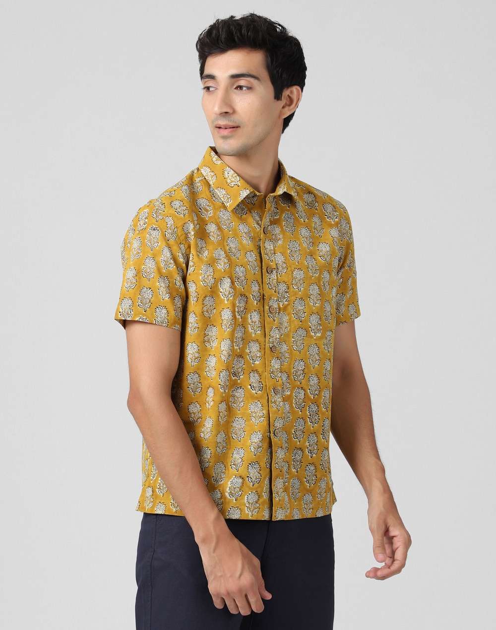Cotton Hand Block Printed Shirt