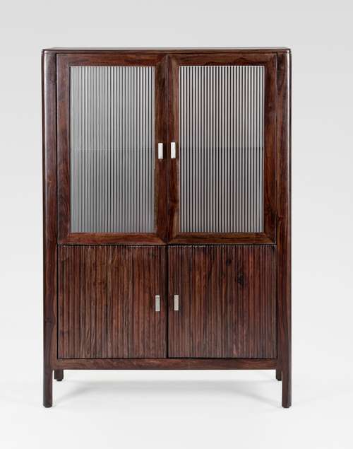 Flute Glass Display Cabinet Flute Glass Display Cabinet