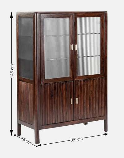 Flute Glass Display Cabinet Flute Glass Display Cabinet