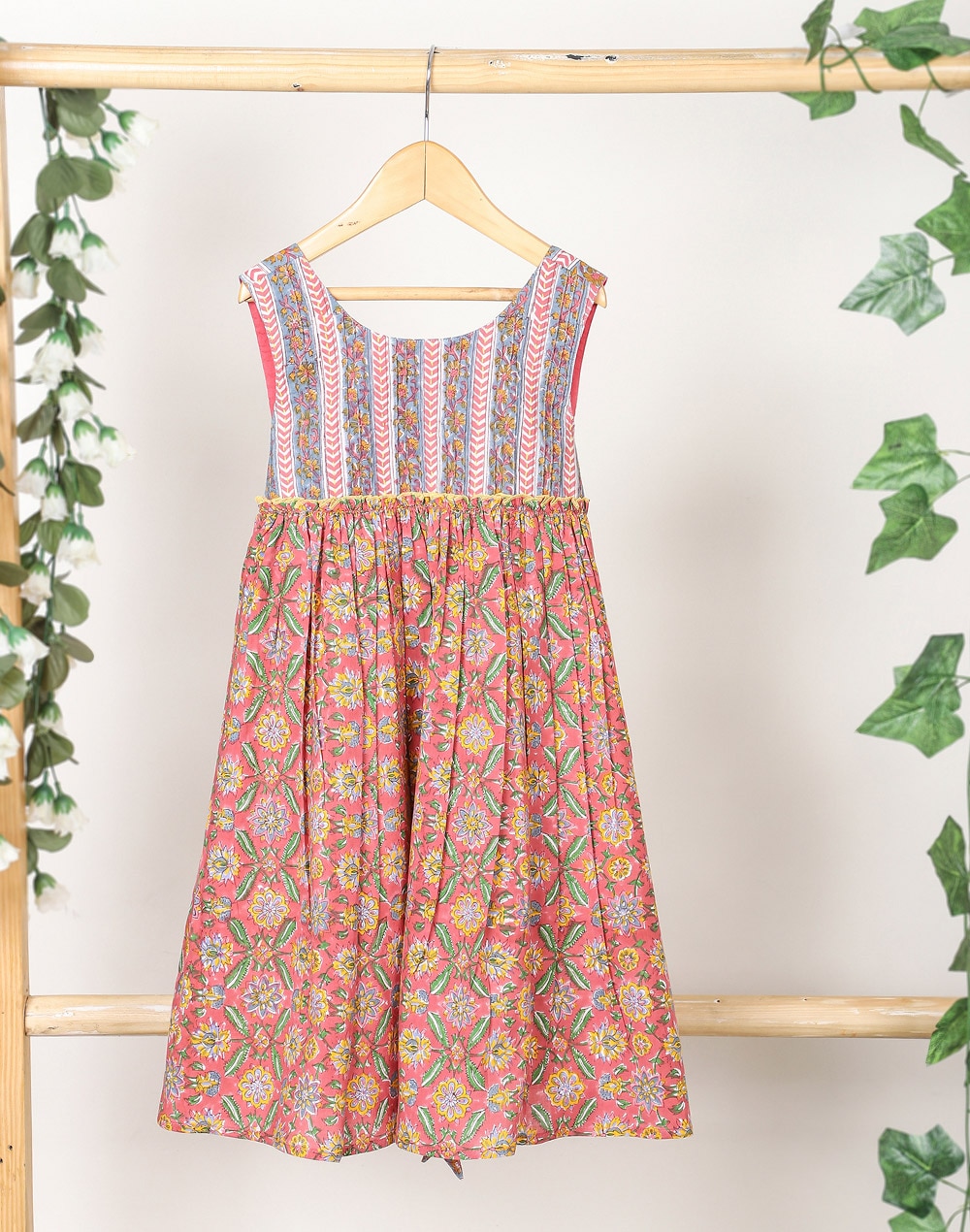 Cotton Cambric Embroidered Dress