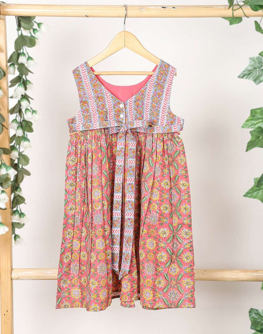 Cotton Cambric Embroidered Dress