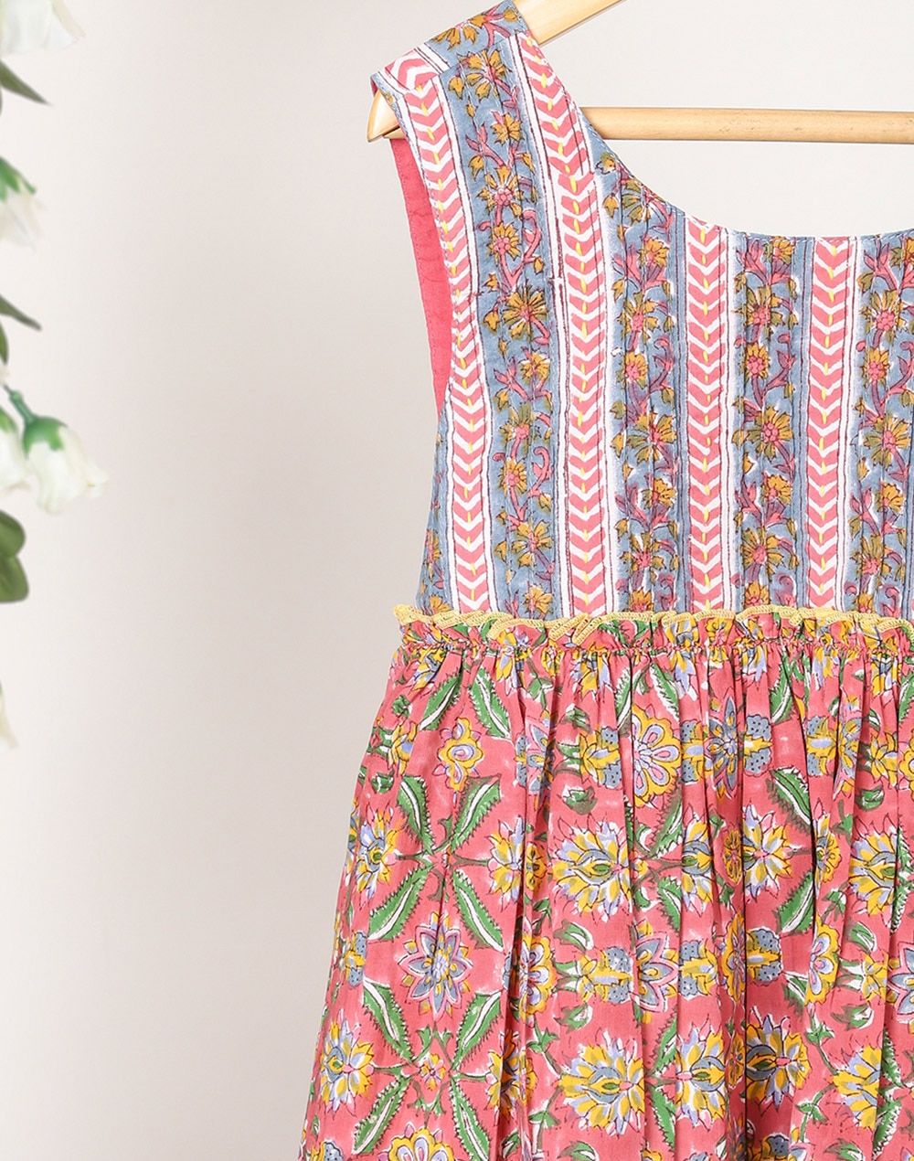 Cotton Cambric Embroidered Dress