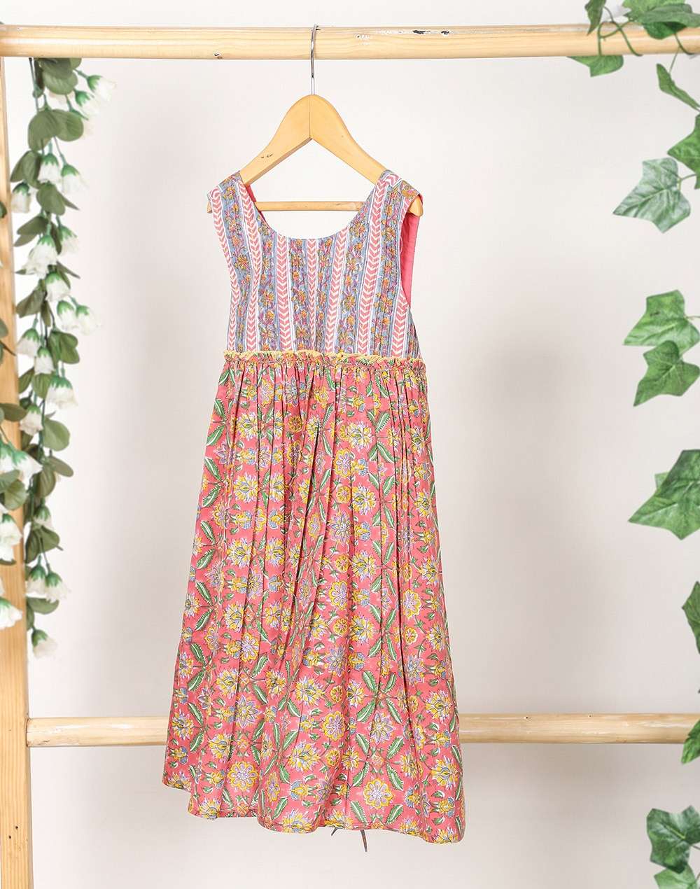 Cotton Cambric Embroidered Dress