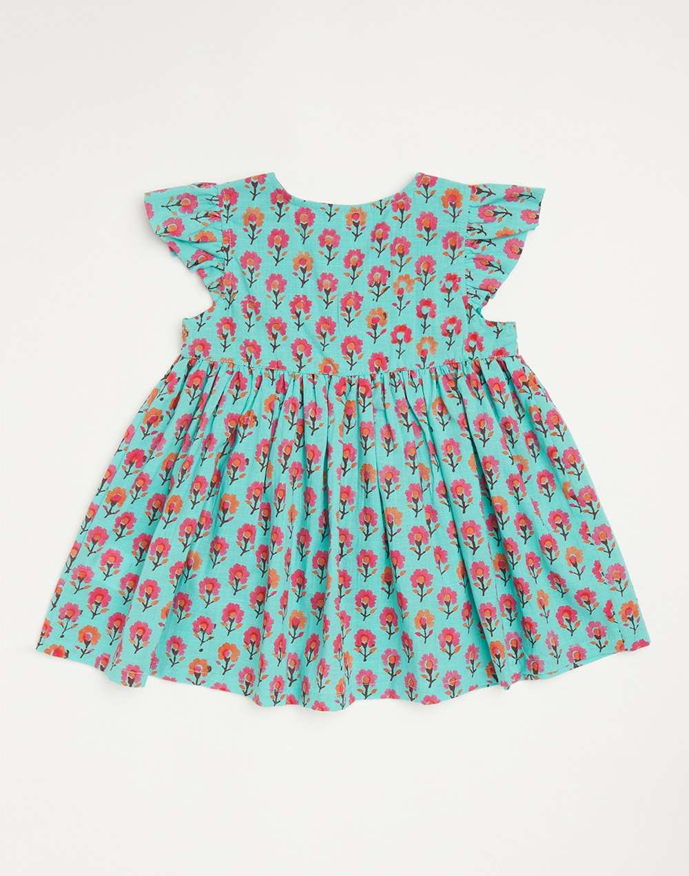Cotton Slub Block Printed Dress