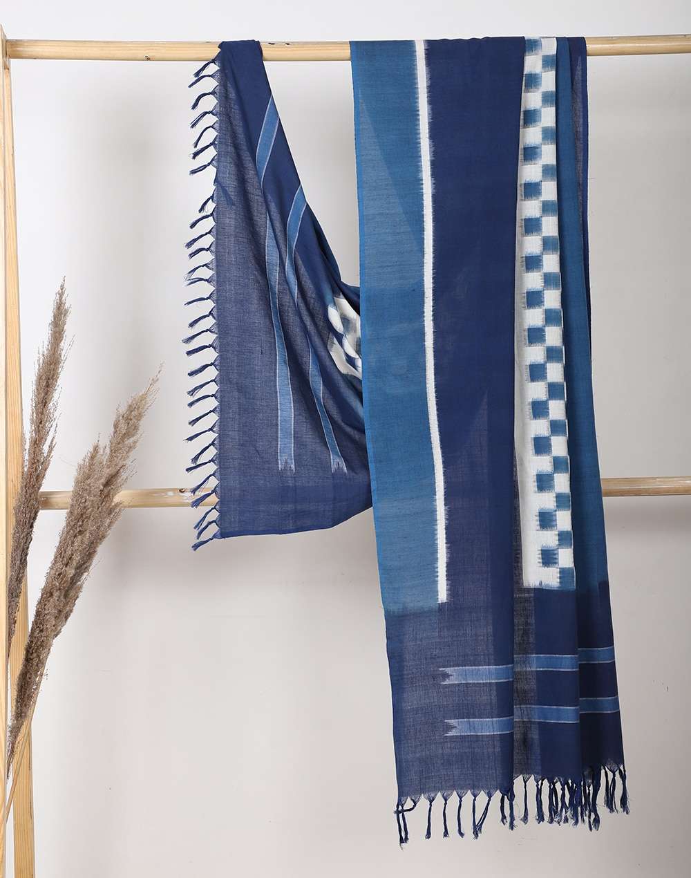 Cotton Ikat Weave Dupatta