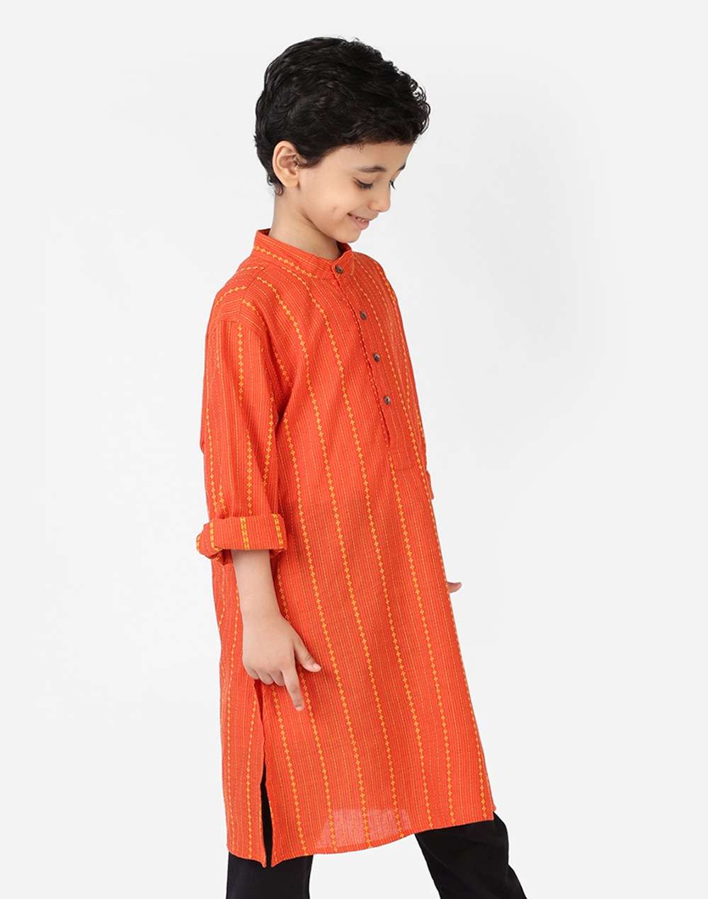 Cotton Nagri Dobby Weave Long Kurta