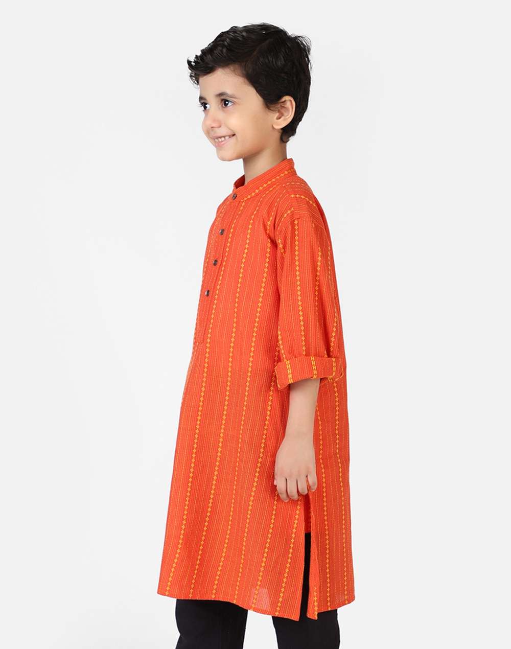 Cotton Nagri Dobby Weave Long Kurta