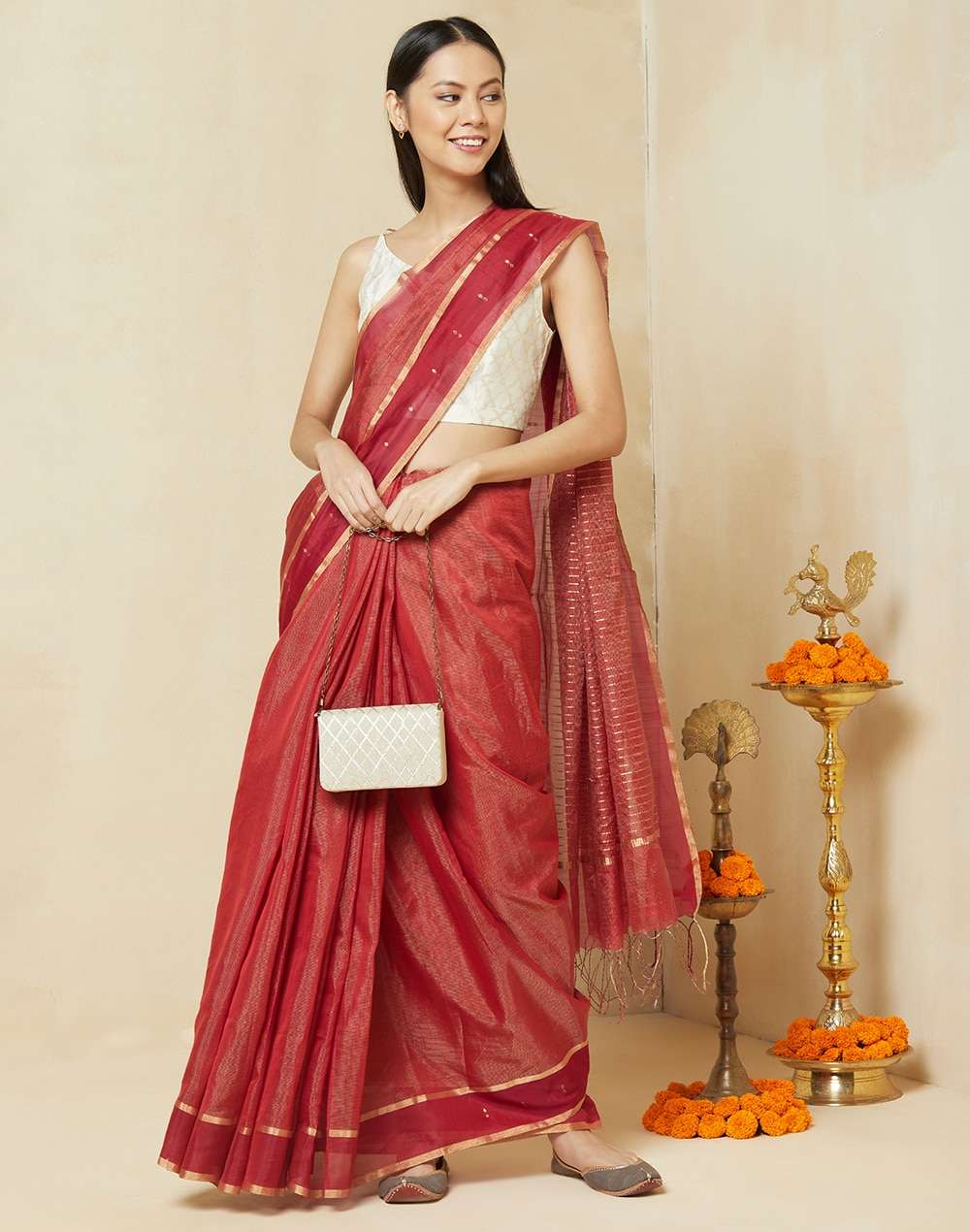 Silk Blend Gotapatti Clutch