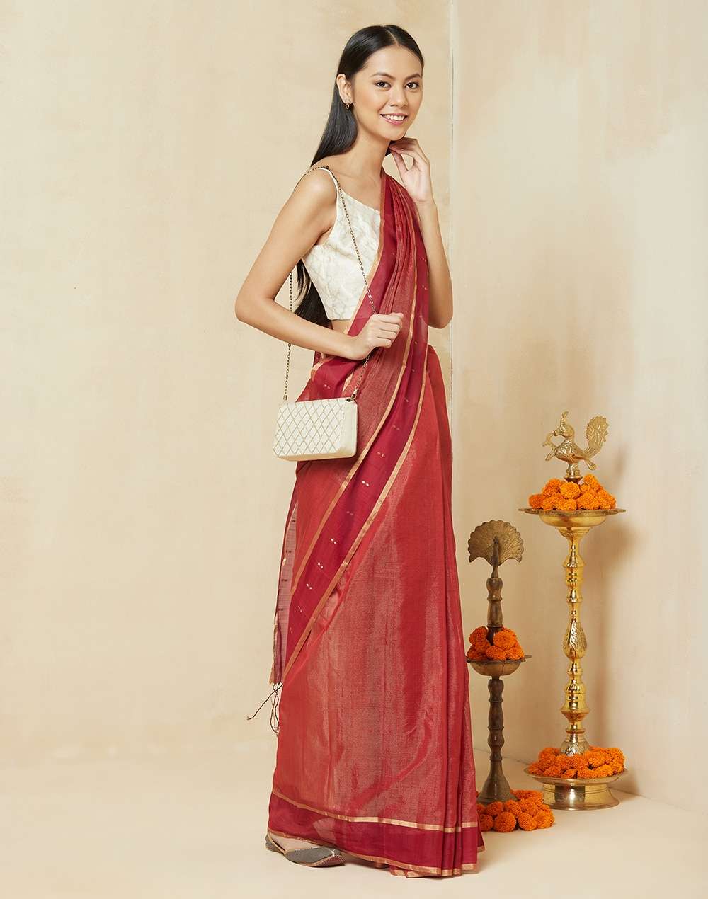 Silk Blend Gotapatti Clutch