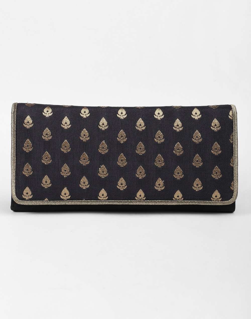 Brocade Silk Flap Clutch Bag