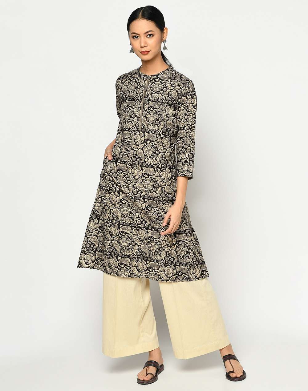 Cotton Cambric Printed Knee Length Kurta