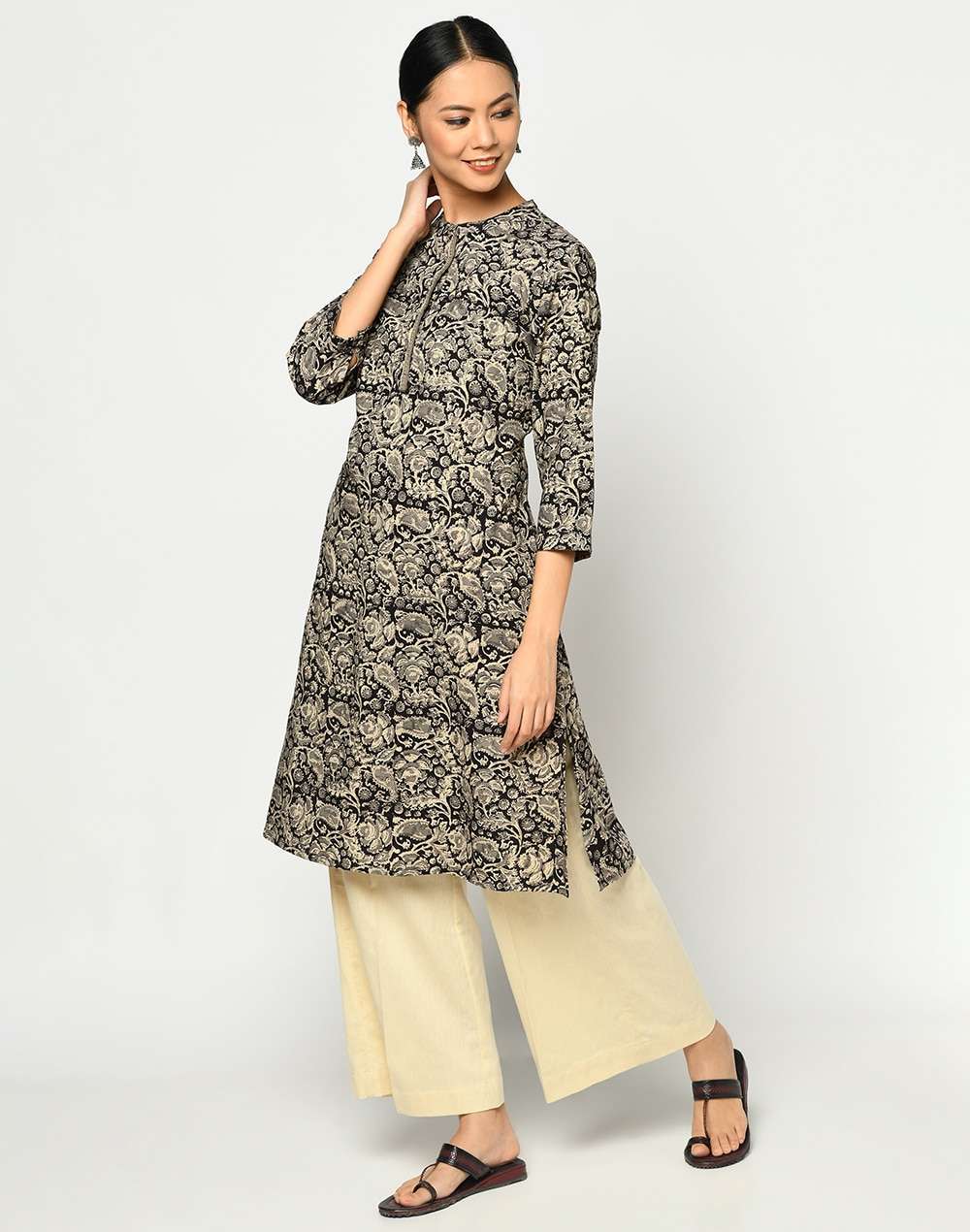 Cotton Cambric Printed Knee Length Kurta