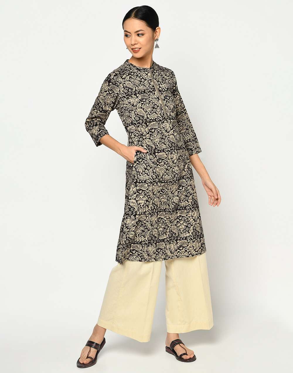 Cotton Cambric Printed Knee Length Kurta