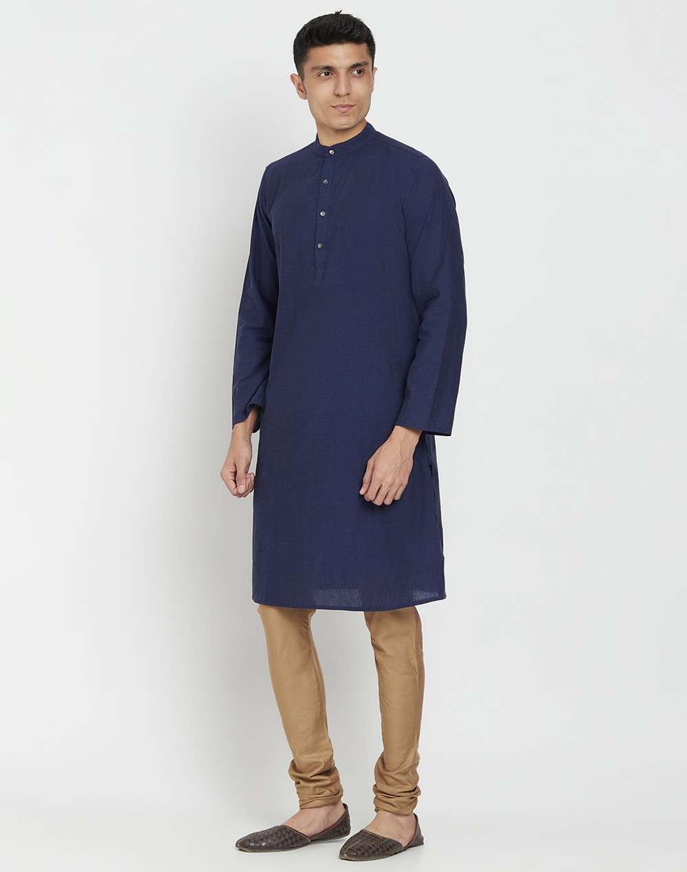 Cotton Printed Slim Fit Long Kurta