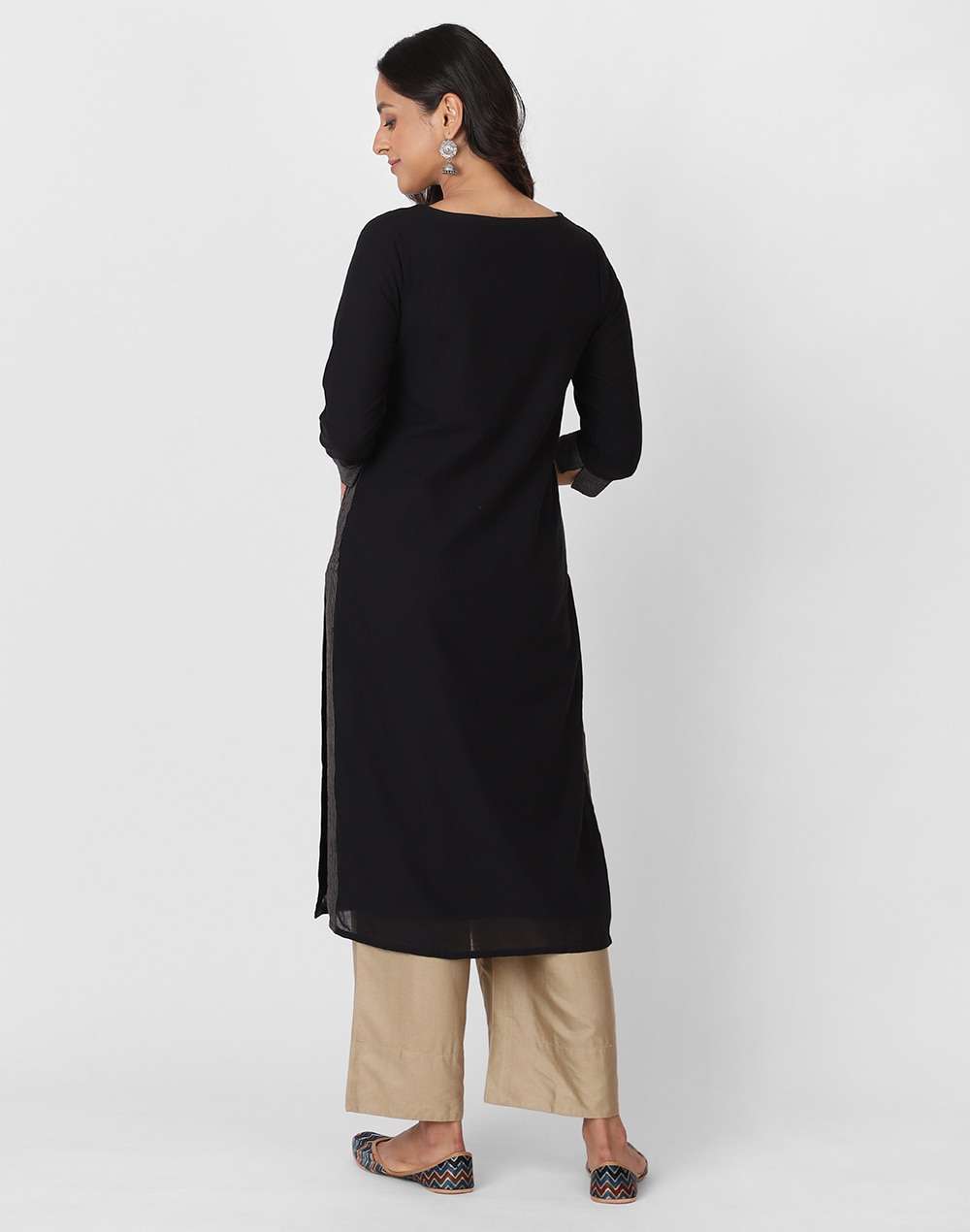 Cotton Pintuck Details Long Kurta