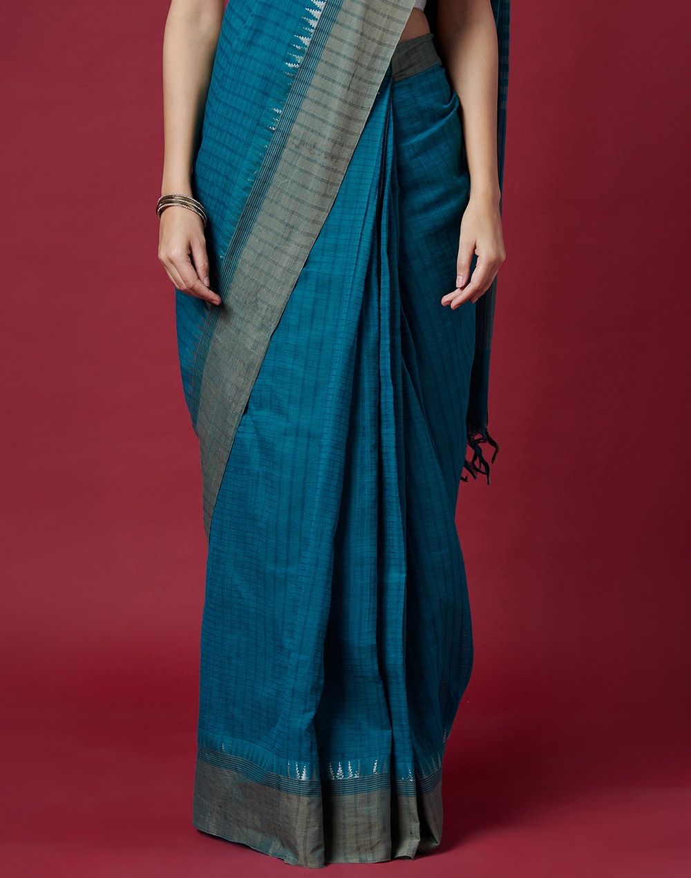 Fabzone Plain Sabyasachi Belt Concept Designer Saree, Machine Wash