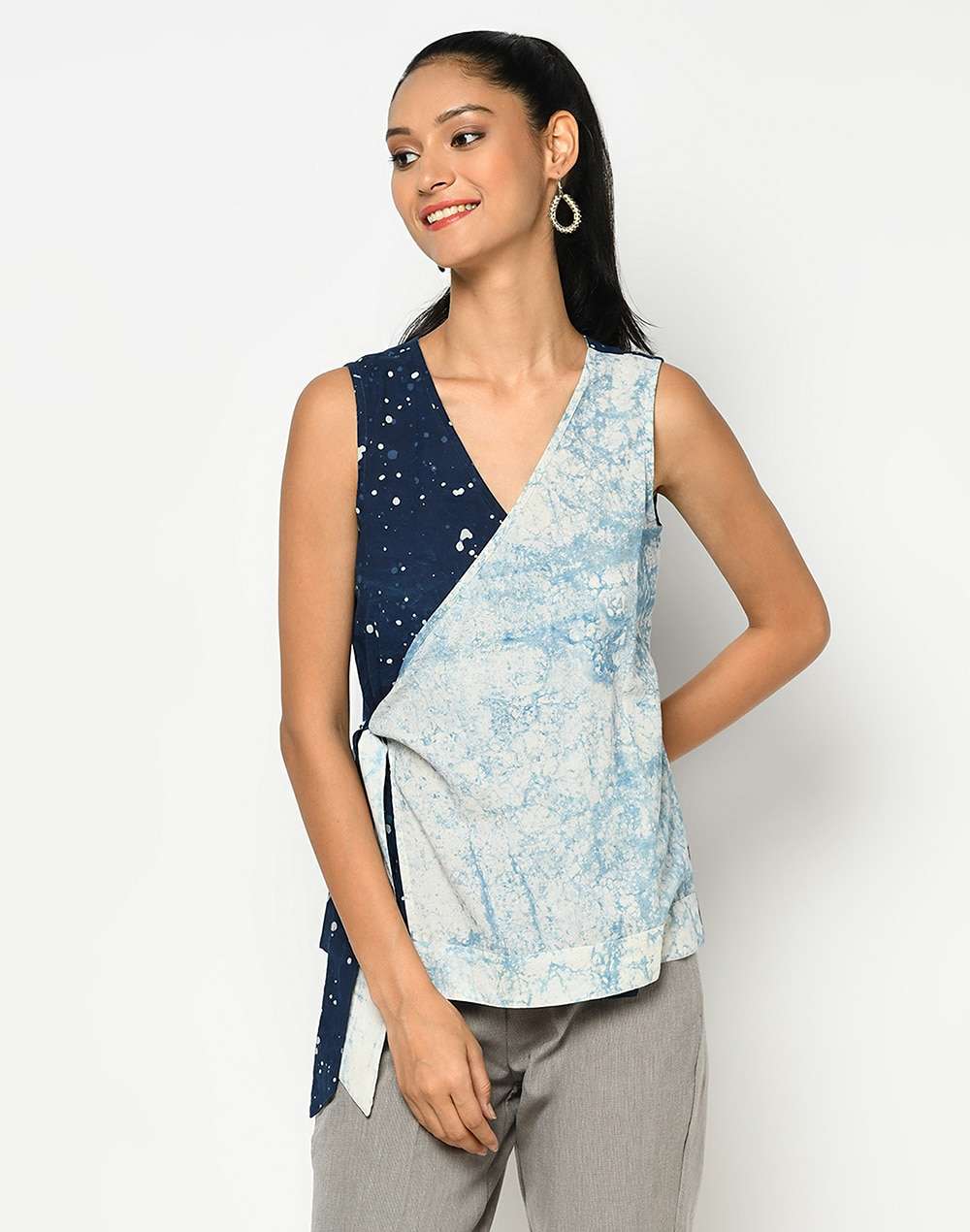 Cotton Dabu Printed Top