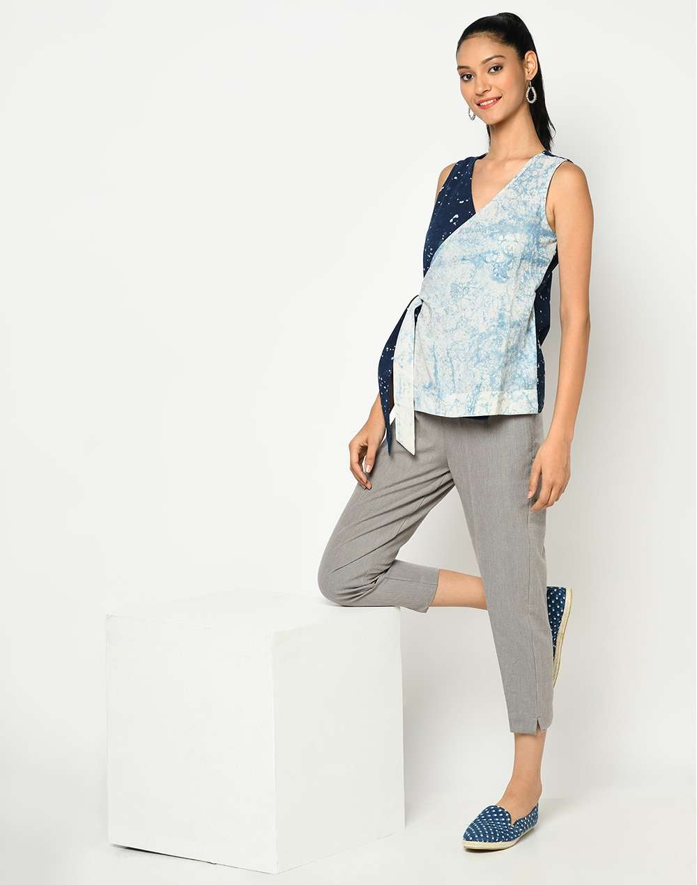 Cotton Dabu Printed Top