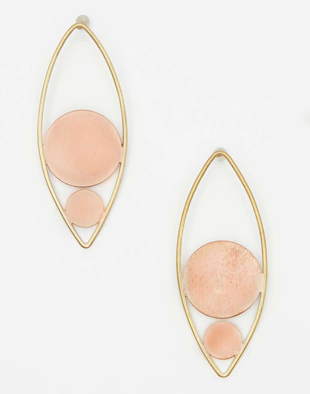 FabNu Metal Golden Plated Dangler Earring