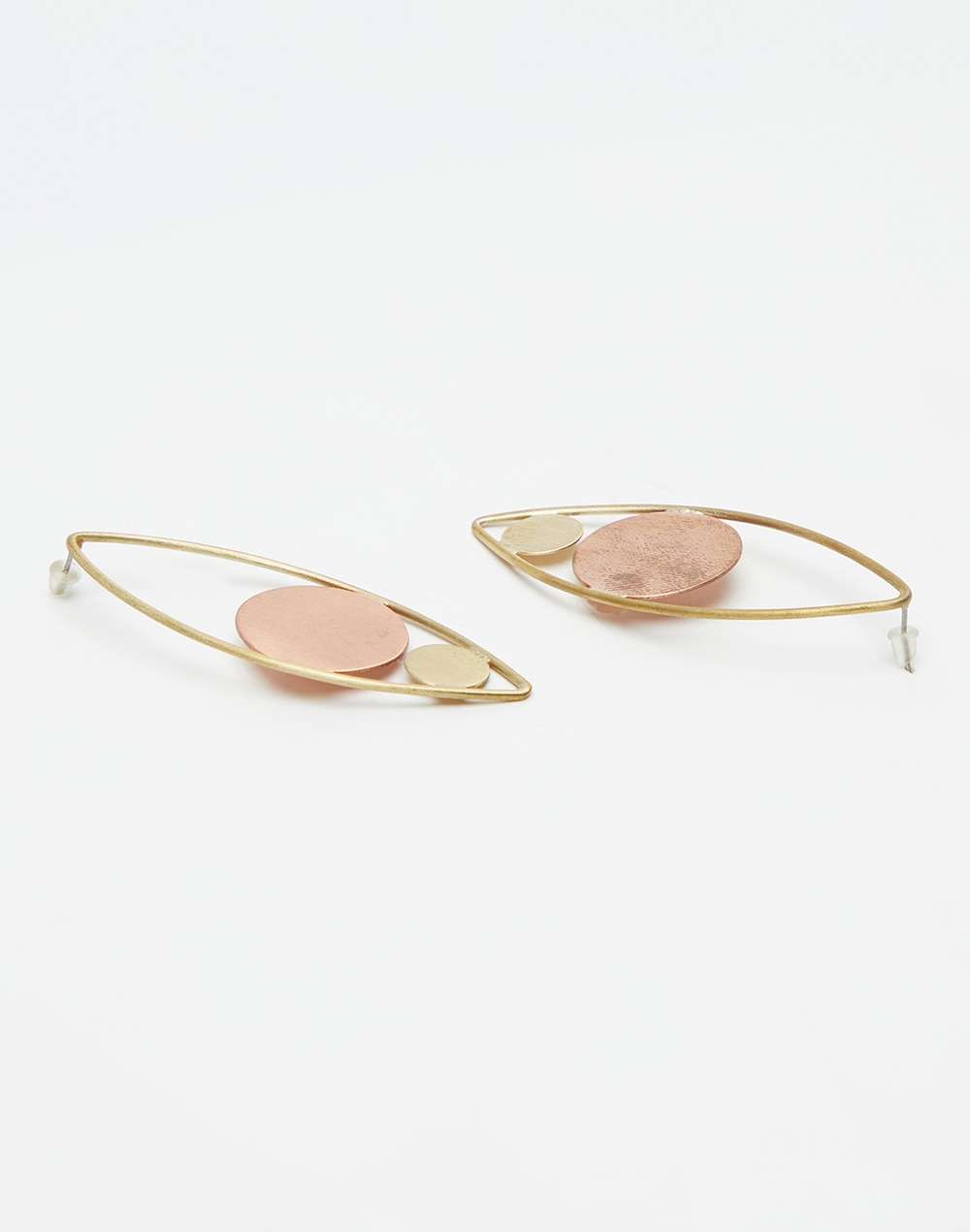 FabNu Metal Golden Plated Dangler Earring