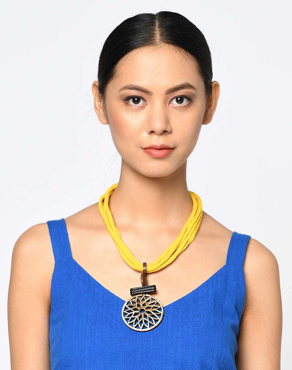 Metal Yellow Princess Necklace