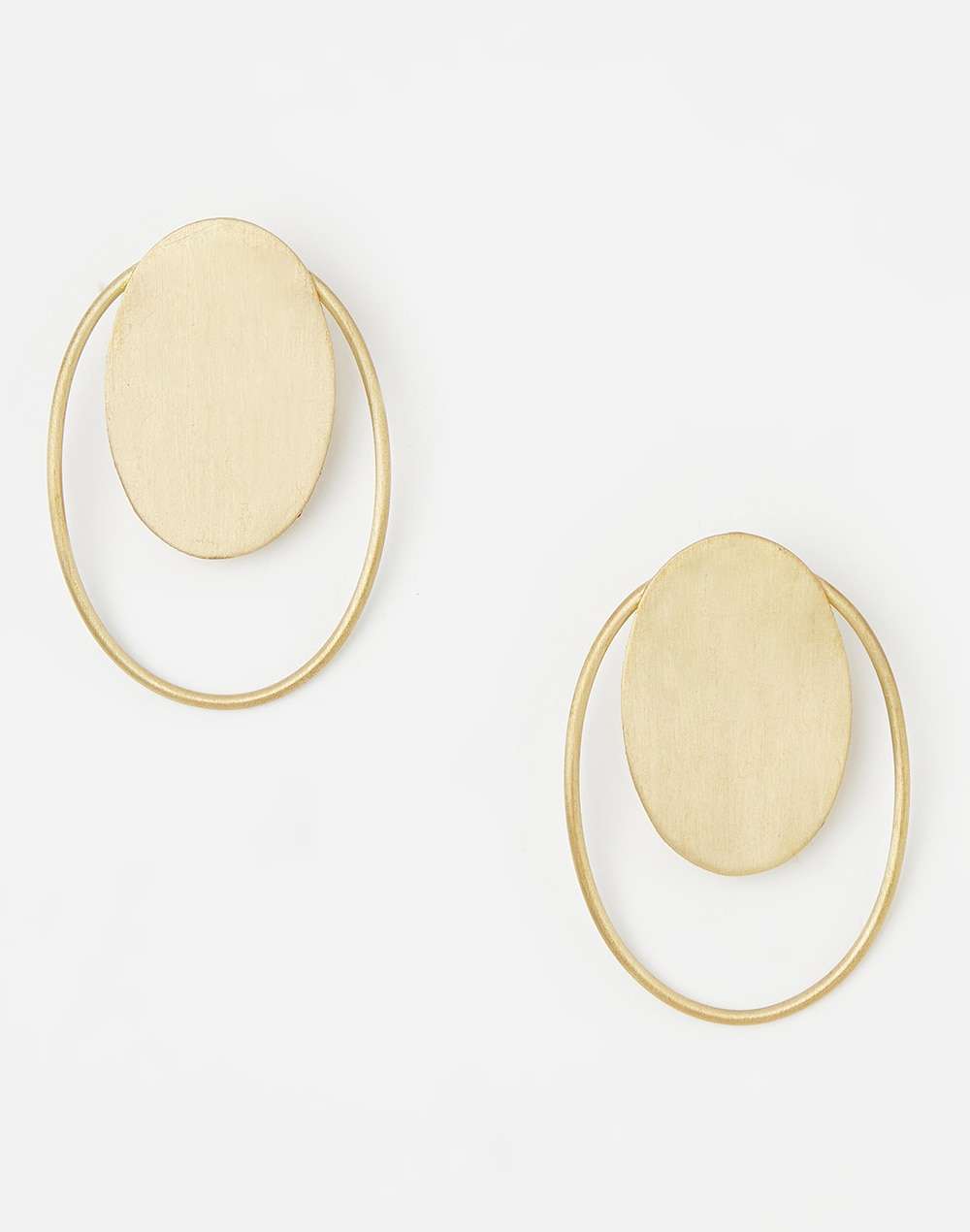 Metal Golden Plated Dangler Earring