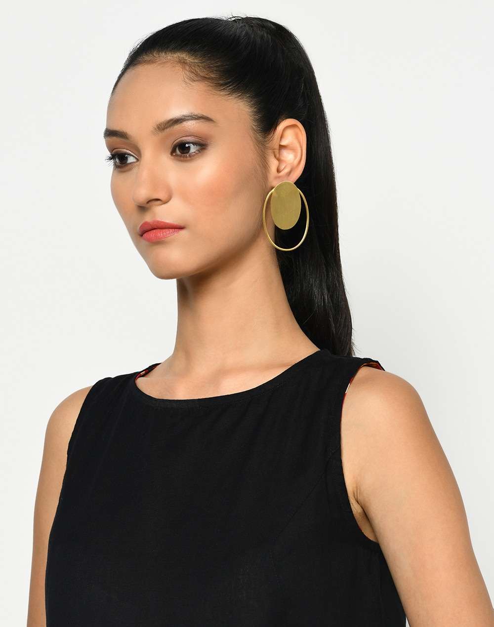 Metal Golden Plated Dangler Earring