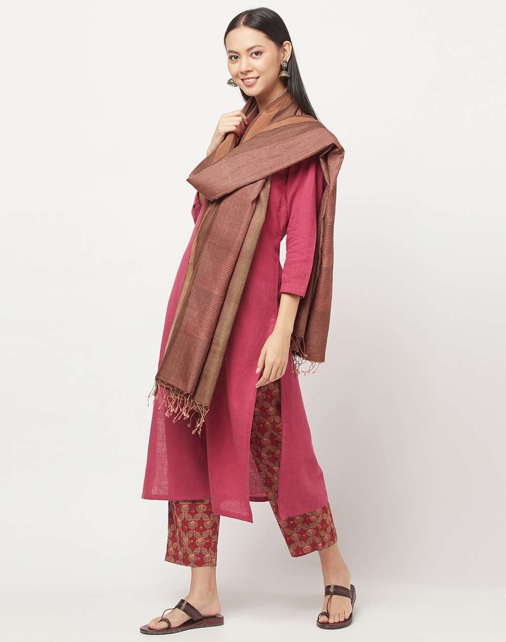 Cotton Silk Woven Jamdani Dupatta