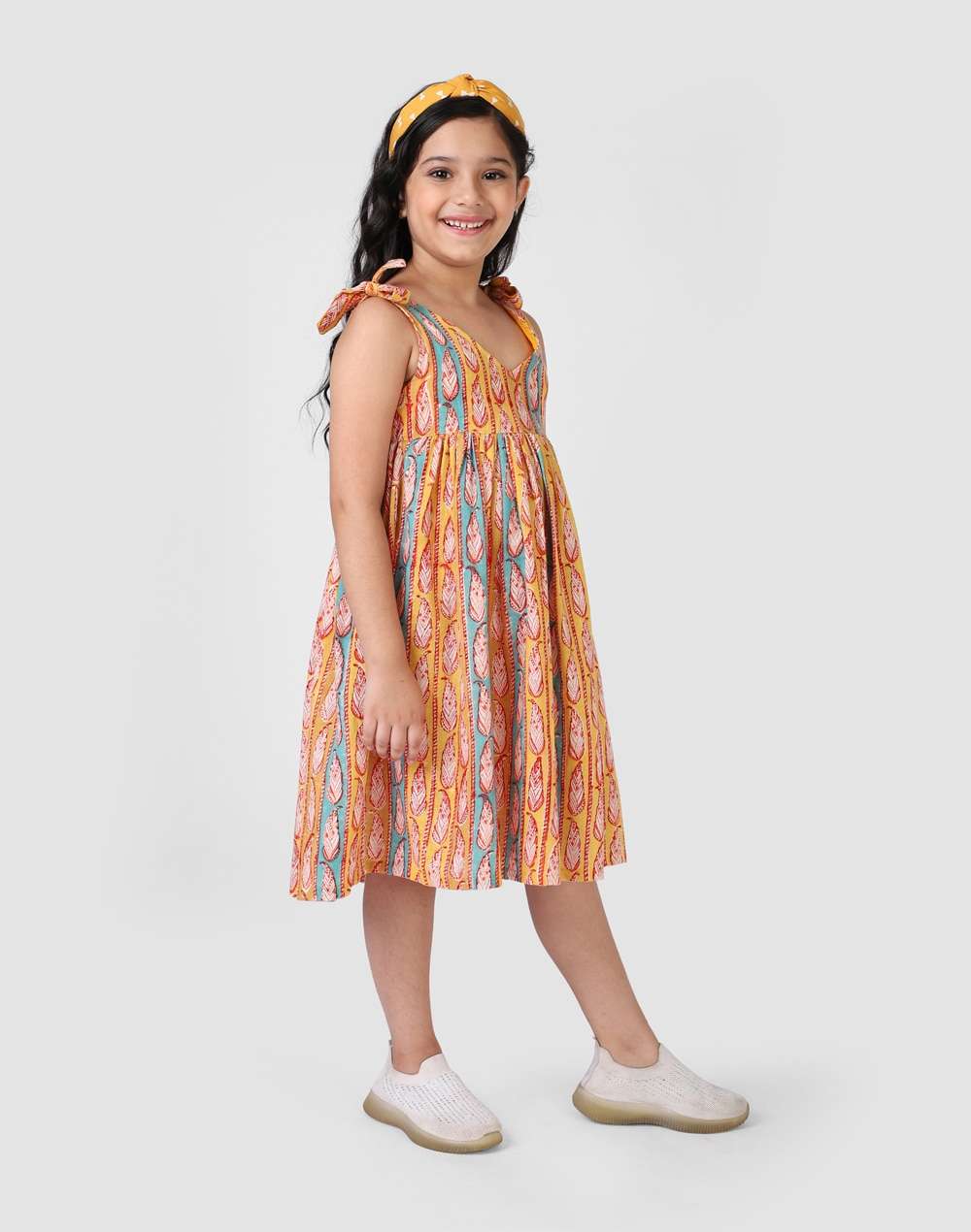 Cotton Slub Block Printed Dress