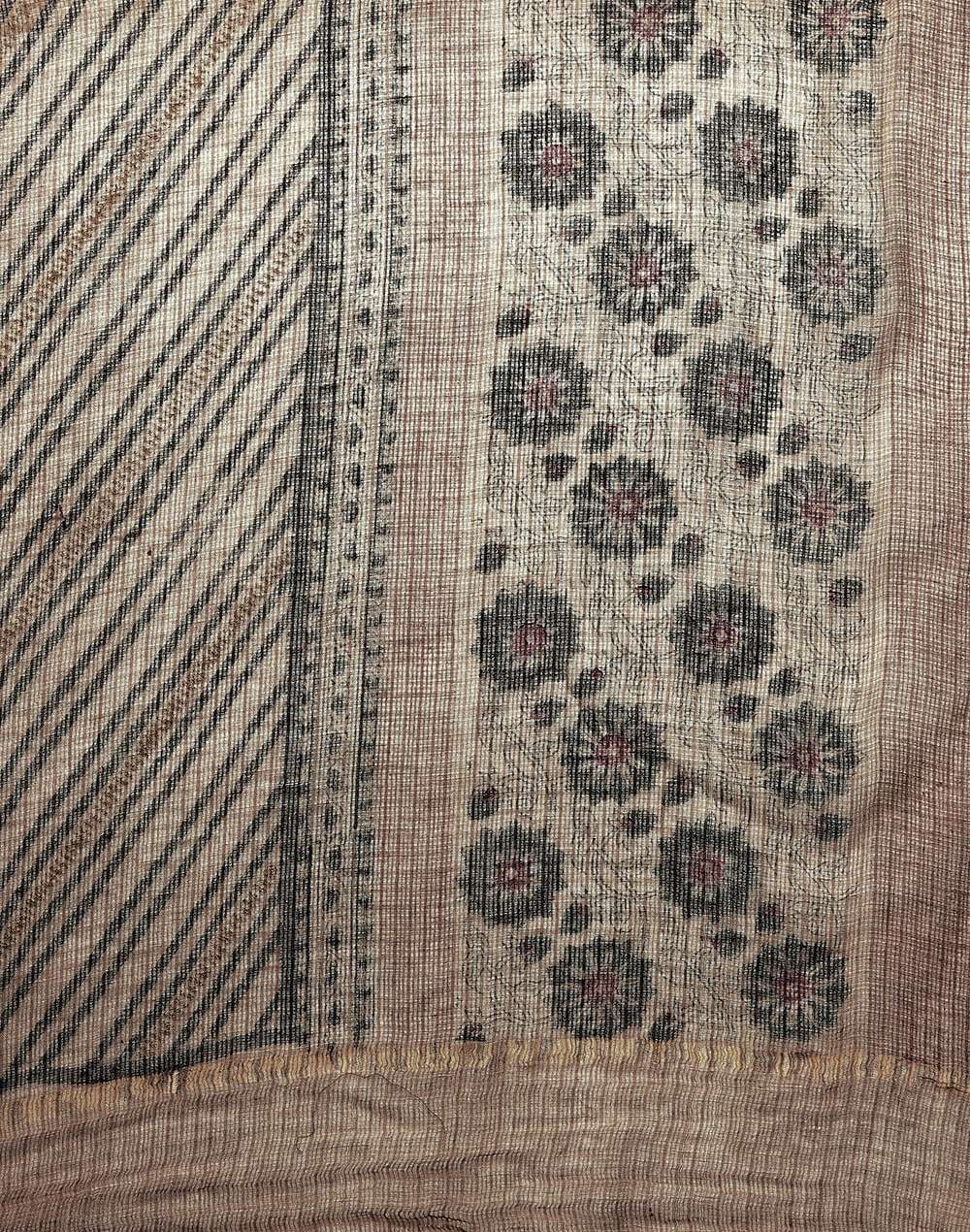 Cotton Silk Hand Block Printed Dupatta