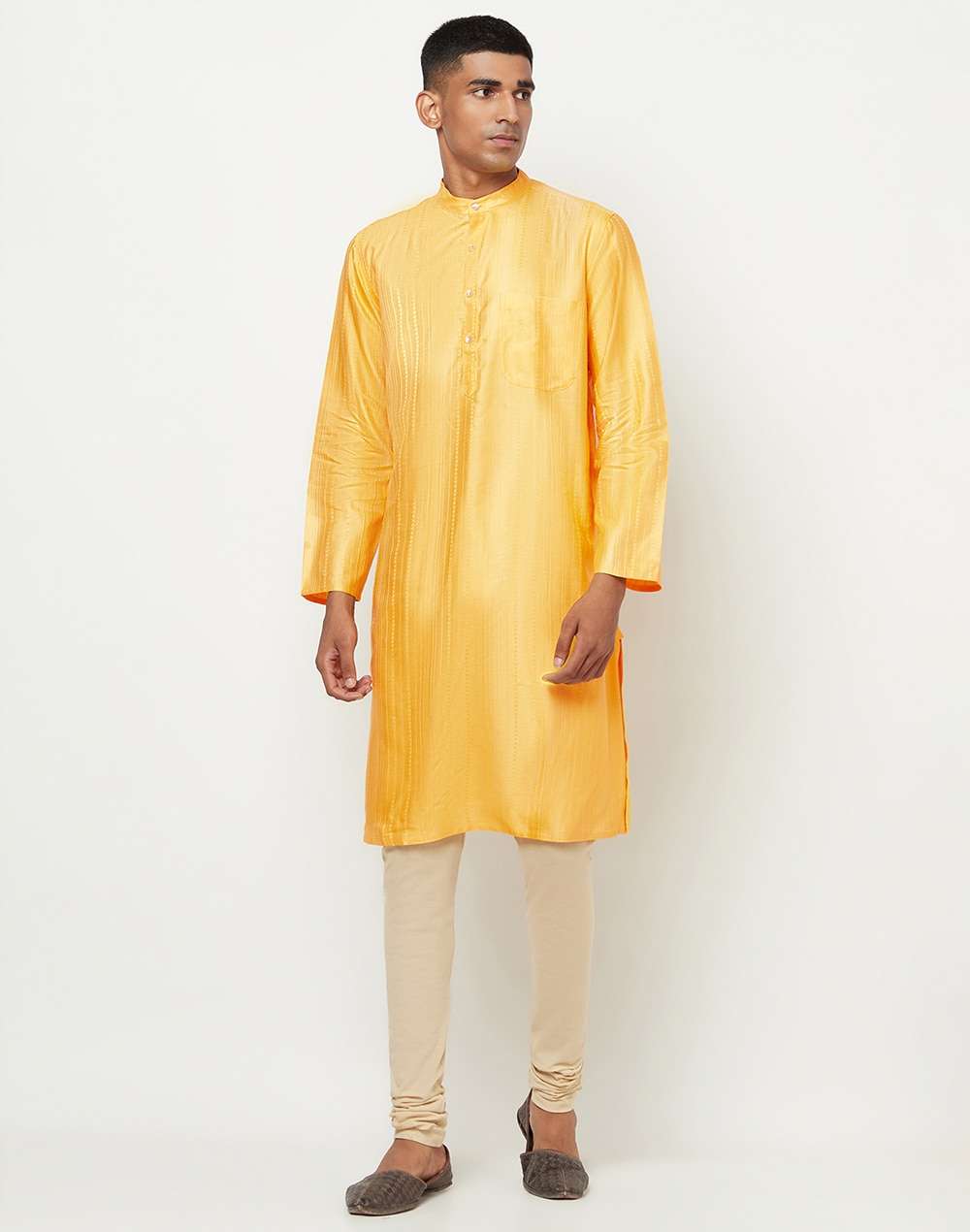 Viscose Tussar Dobby Long Kurta