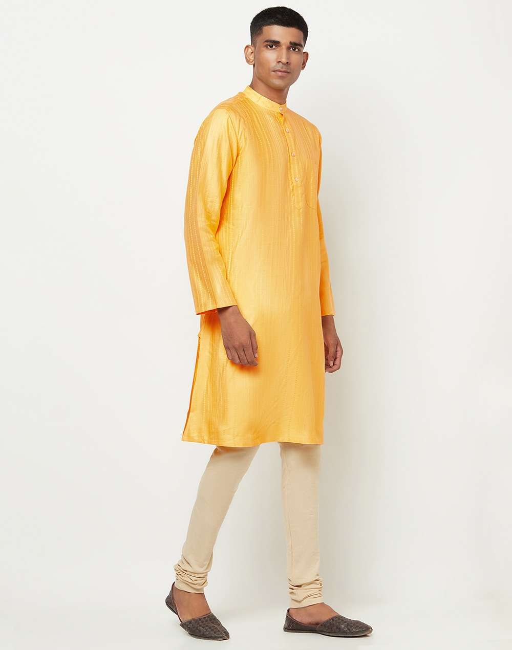 Viscose Tussar Dobby Long Kurta