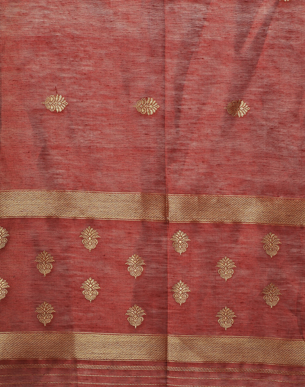 Silk Linen Karwa Banarasi Dupatta