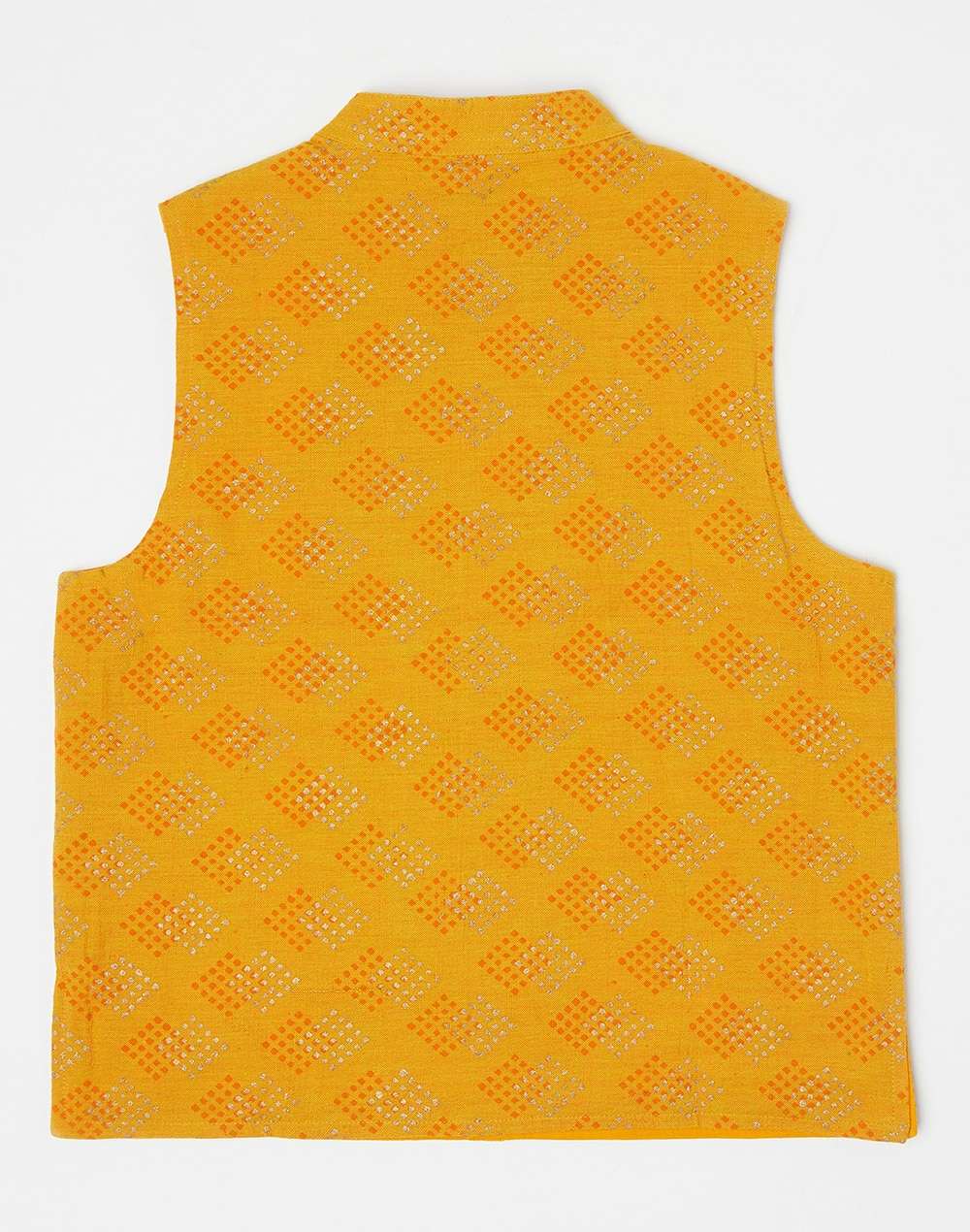 Cotton Bana Printed Nehru Jacket