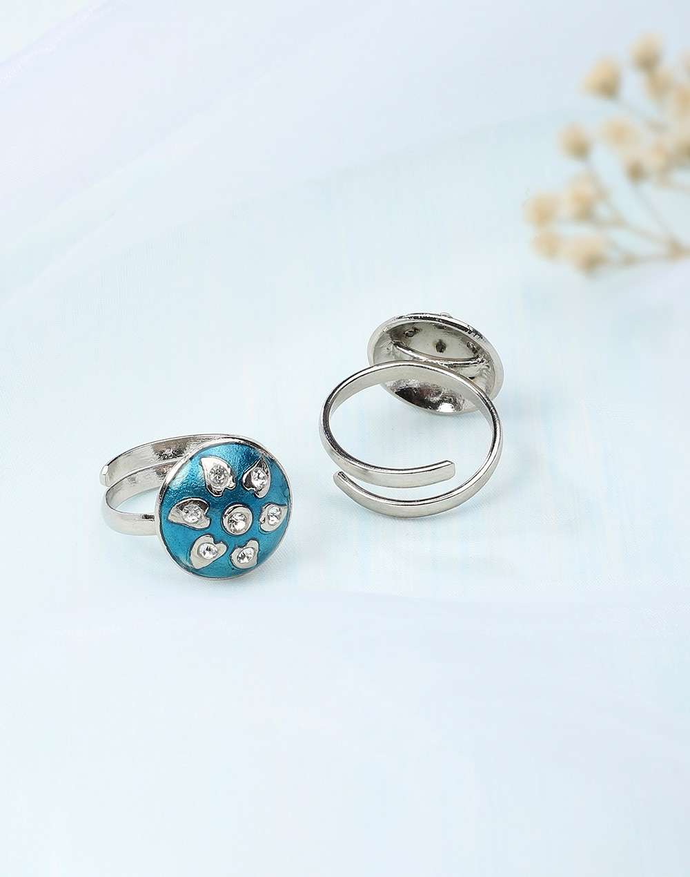 Metal Blue Toe Ring