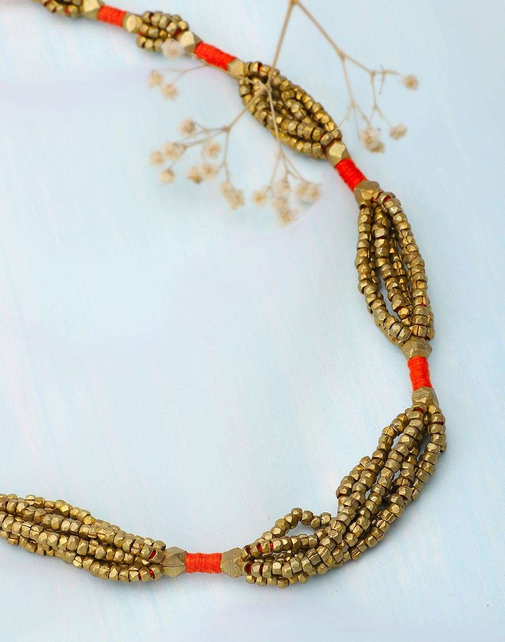 Metal Golden Dangler Necklace