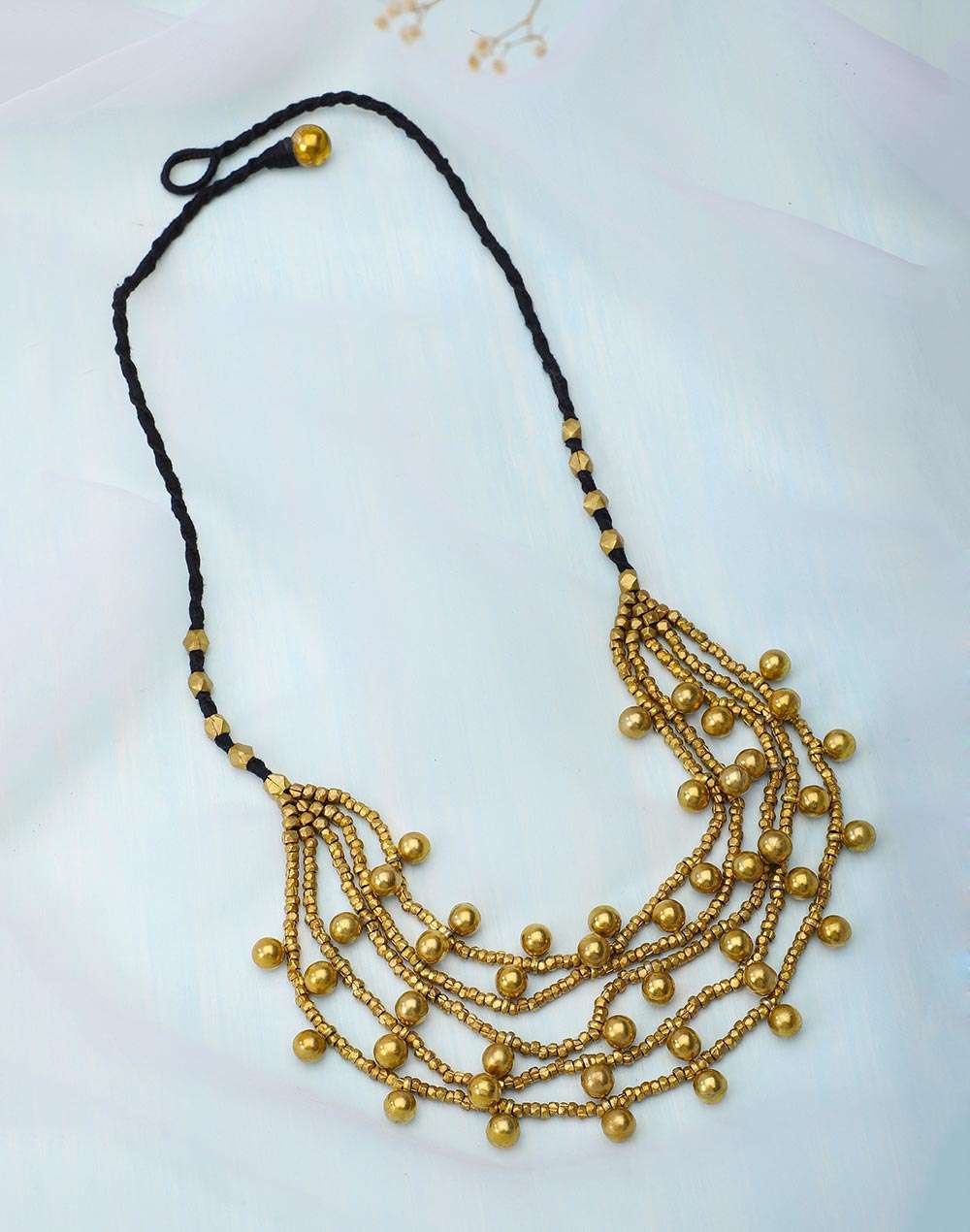 Metal Golden Dangler Necklace
