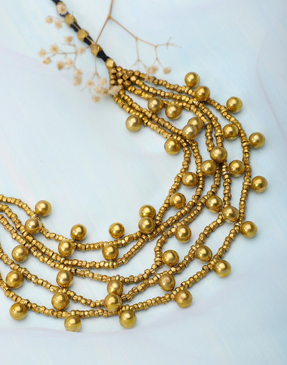 Metal Golden Dangler Necklace