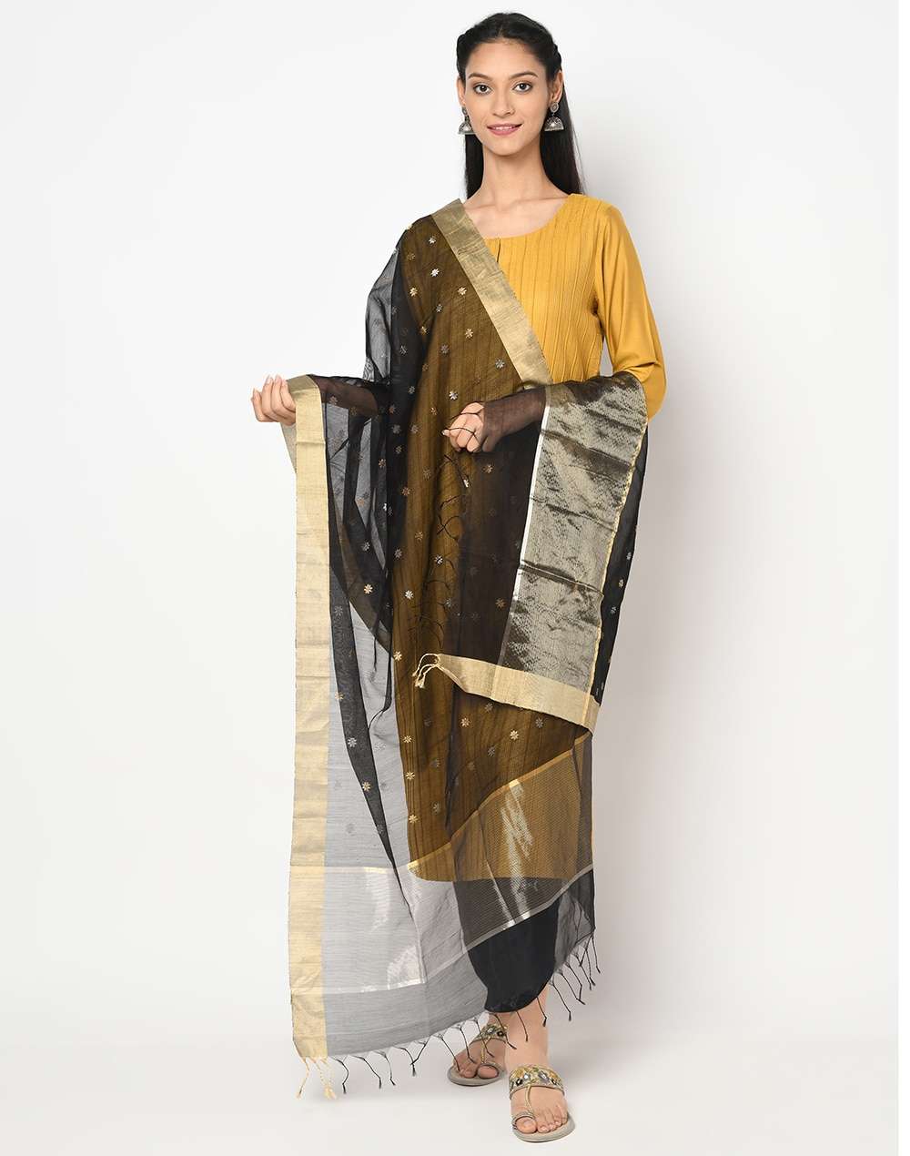 Cotton Silk Chanderi Dupatta