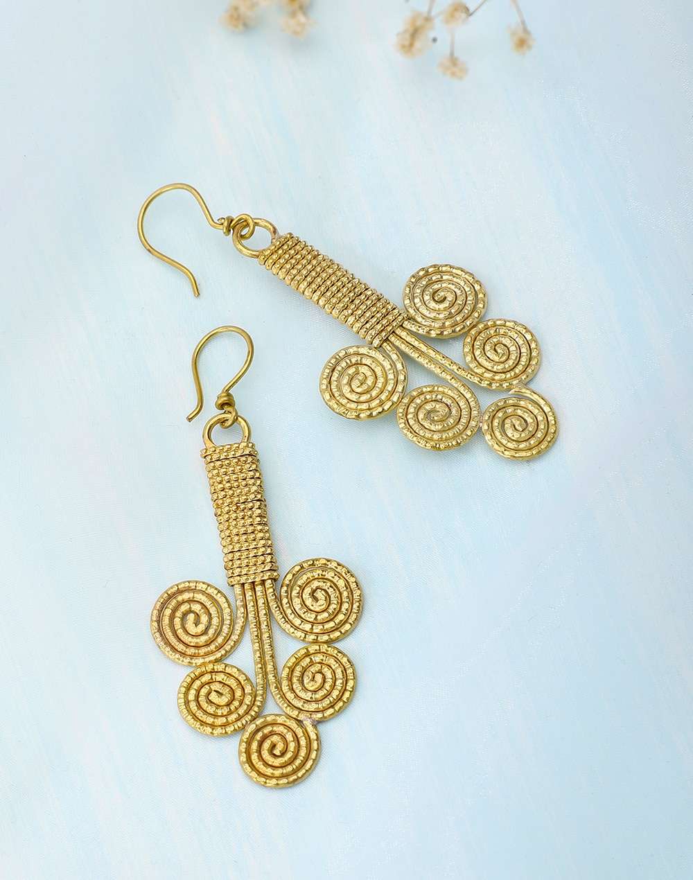Metal Golden Plated Dangler Earring