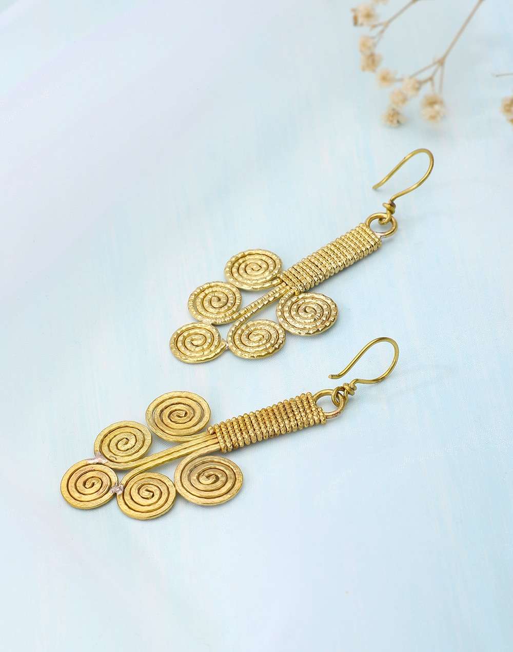 Metal Golden Plated Dangler Earring