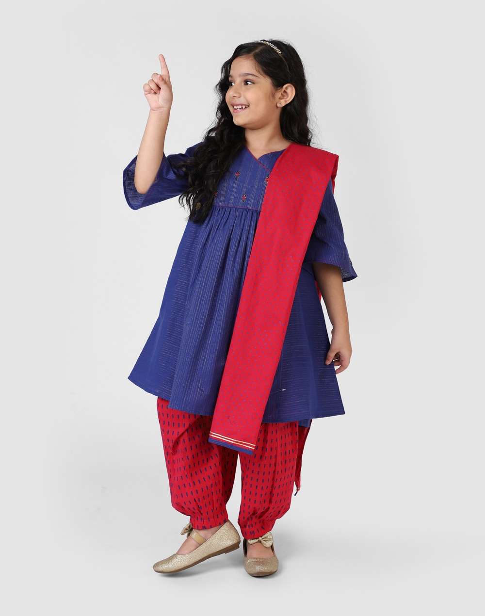 Cotton Printed 3 Piece Salwar Suit Set