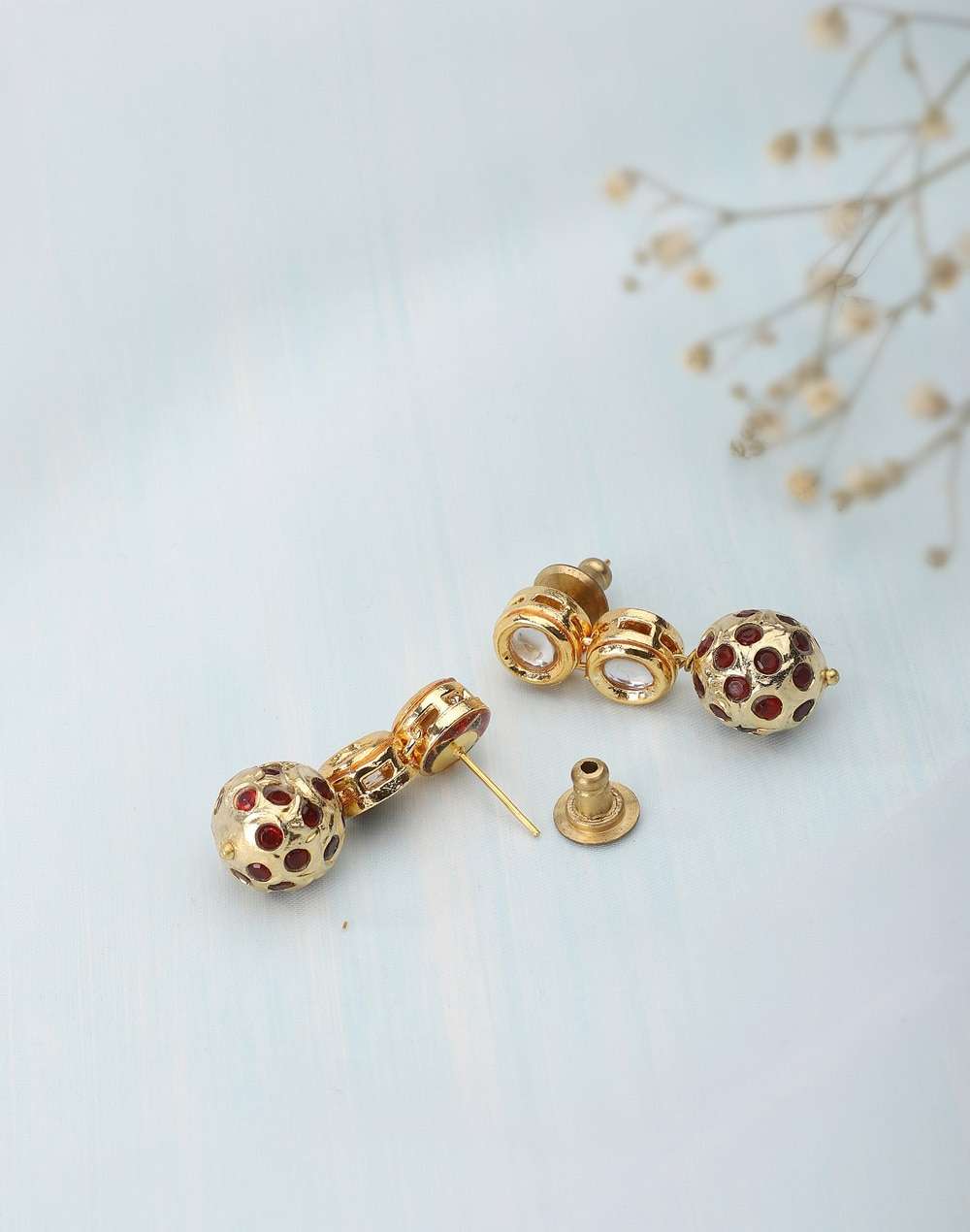 Metal Golden Plated Dangler Earring
