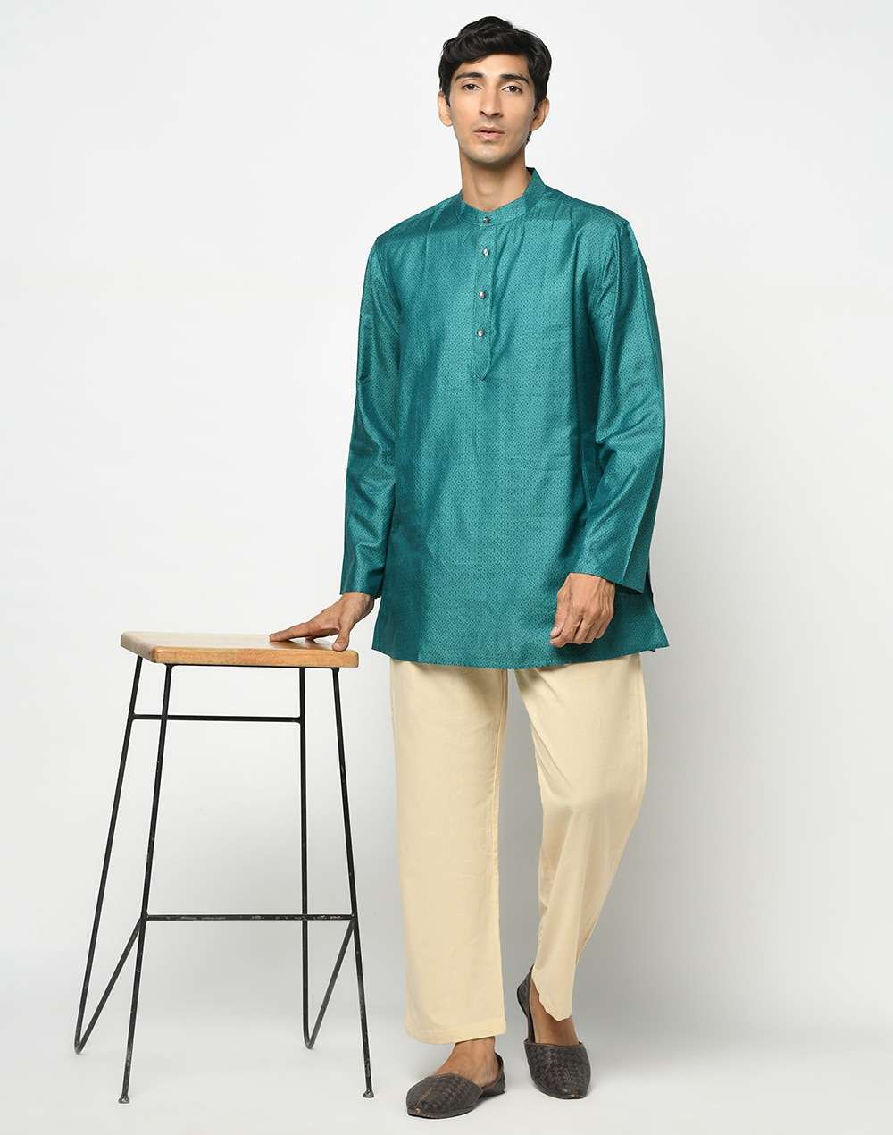 Silk Tussar Spun Short Kurta
