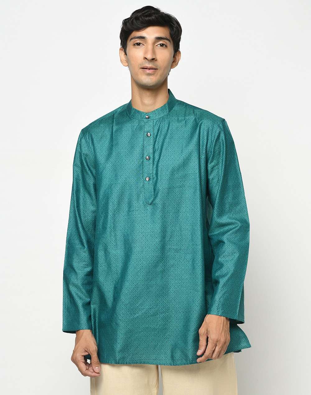 Silk Tussar Spun Short Kurta