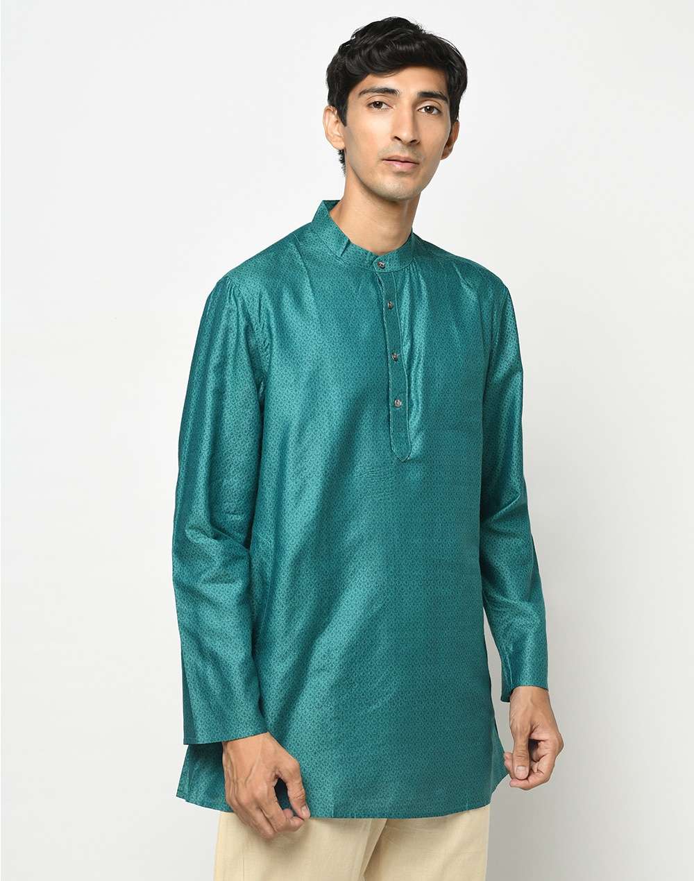 Silk Tussar Spun Short Kurta