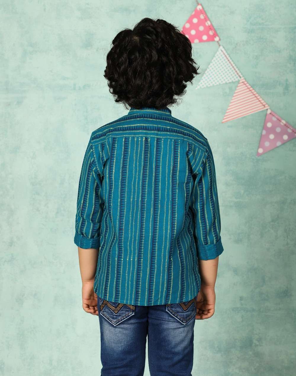 Cotton Nagari Block Printed Shirt