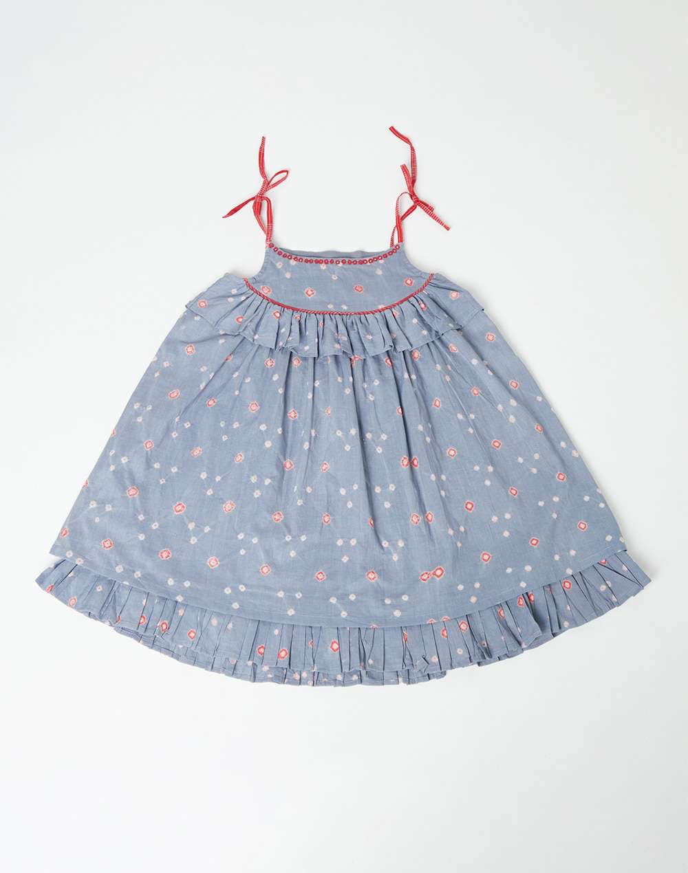 Cotton Mull Bandhani Dress