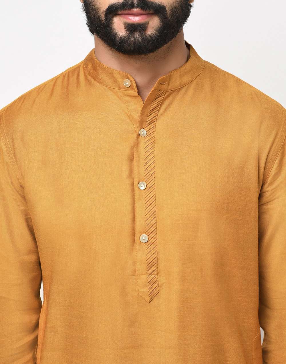 Viscose Tussar Slim Fit Kurta