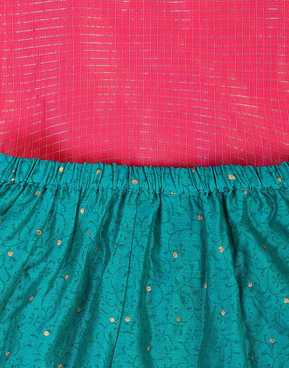 Cotton Silk Printed 2Pc Kurta Choli Set